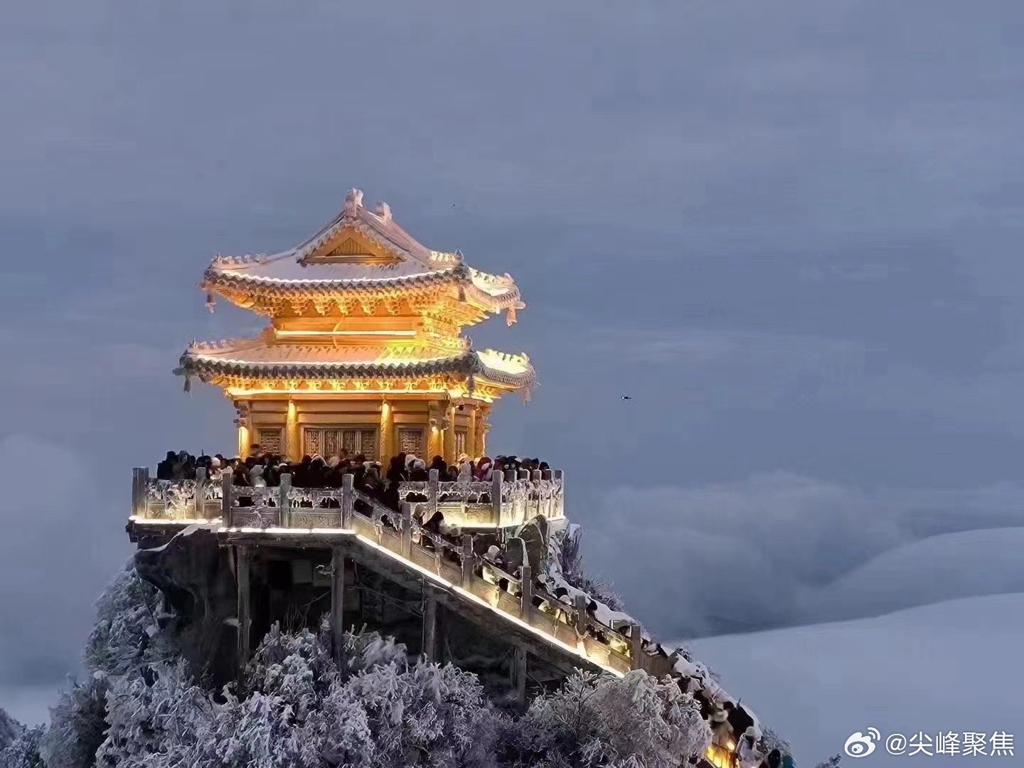 雪后老君山仙侠氛围感拉满,雪后老君山仙境氛围浓厚