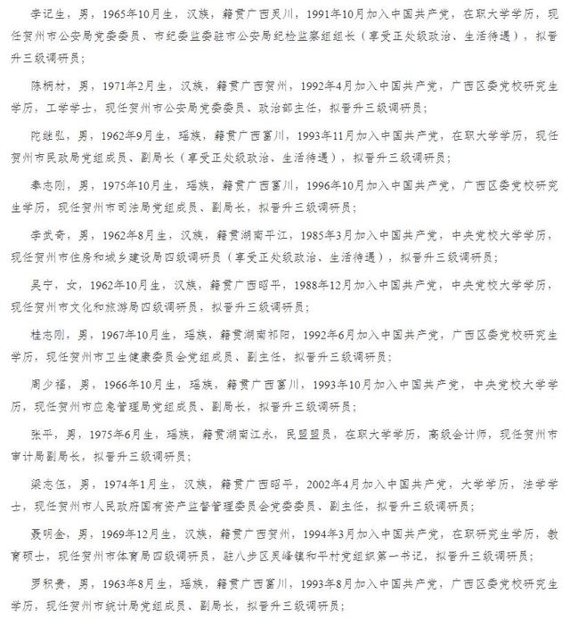 广西最新人事任免公示,广西人事变动最新公告出炉。